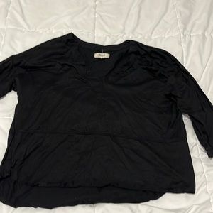 Madewell black blouse size medium